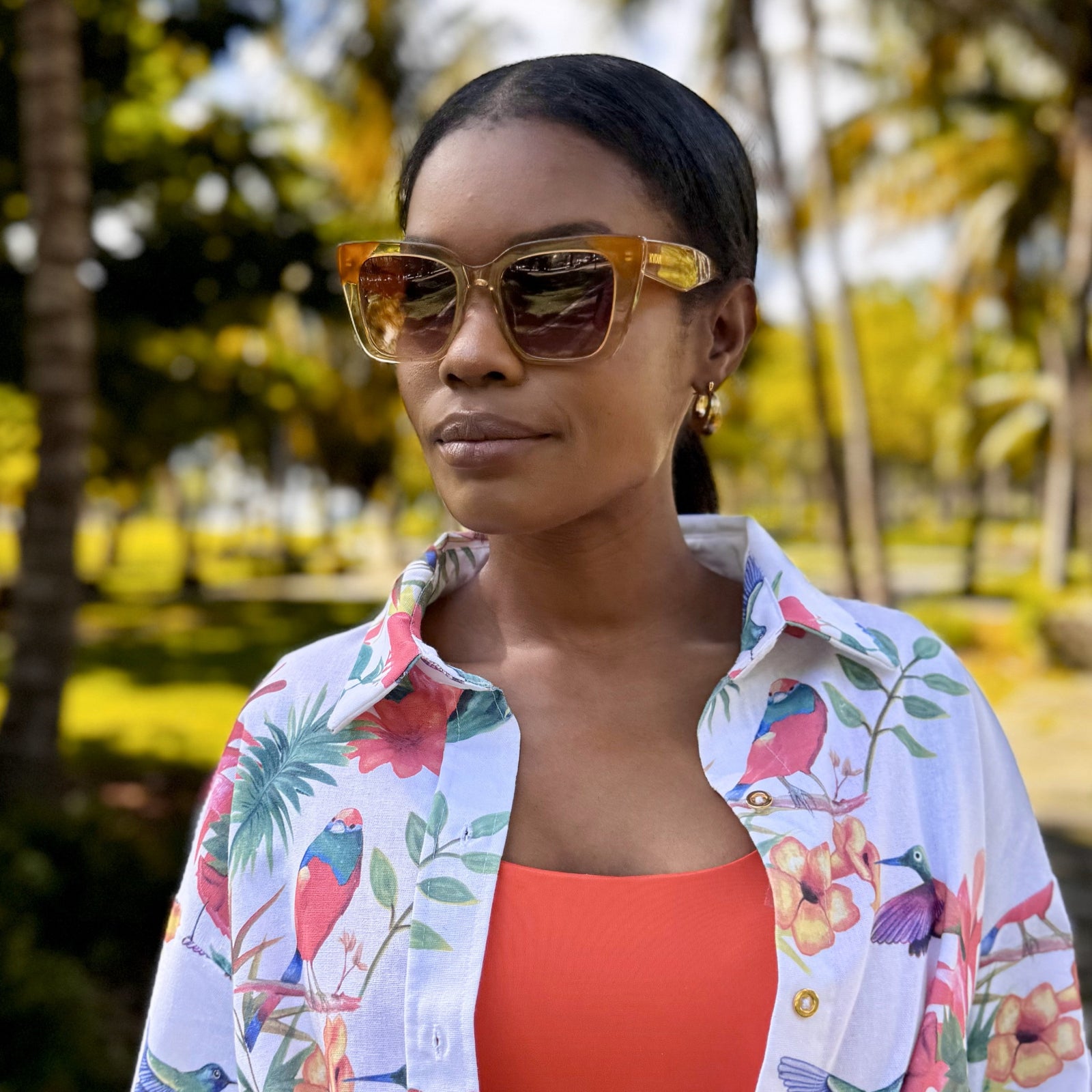 MÅNGATA Crystal Champagne - Women's Sunglasses